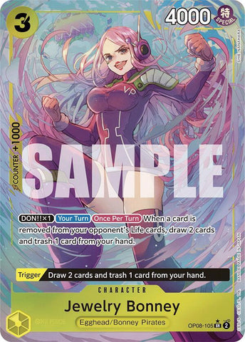 Jewelry Bonney - Parallel - Foil (Two Legends)(OP08-105)(SR)