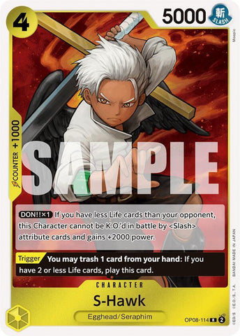 S-Hawk - Foil (Two Legends)(OP08-114)(R)