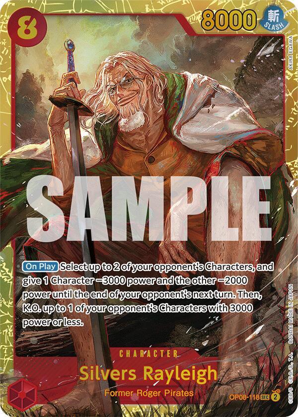 Silvers Rayleigh - Foil (Two Legends)(OP08-118)(SEC)