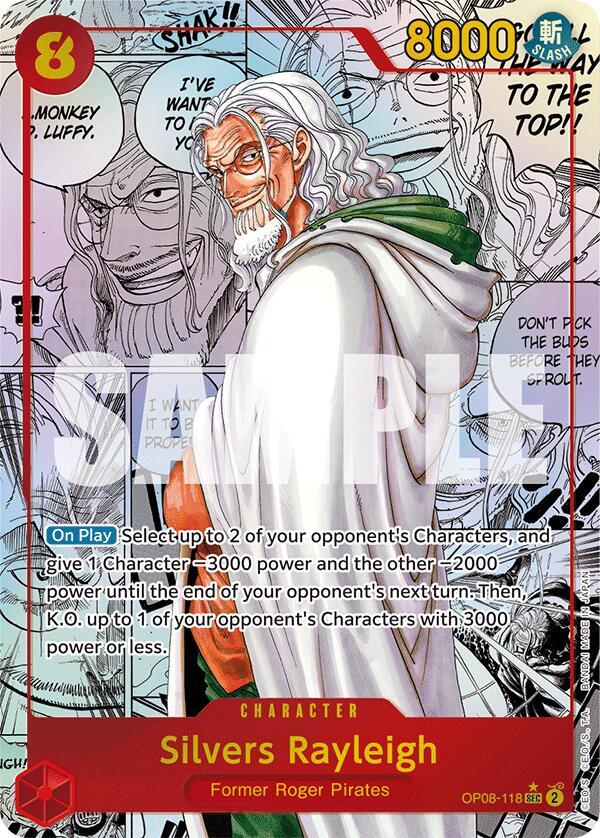 Silvers Rayleigh - Parallel - Manga - Foil (Two Legends)(OP08-118)(SEC)