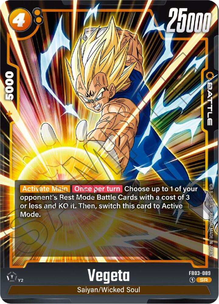 Vegeta [089] [Foil] (FB03-089)(SR)