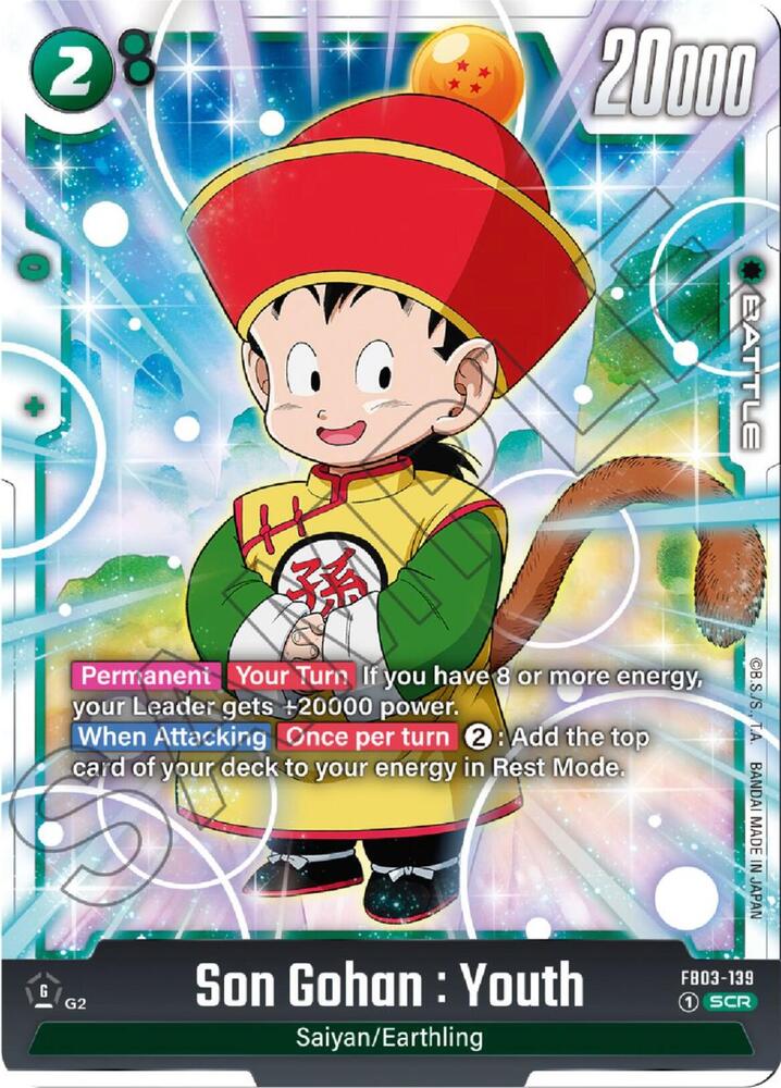 Son Gohan : Youth [139] [Foil] (FB03-139)(SCR)