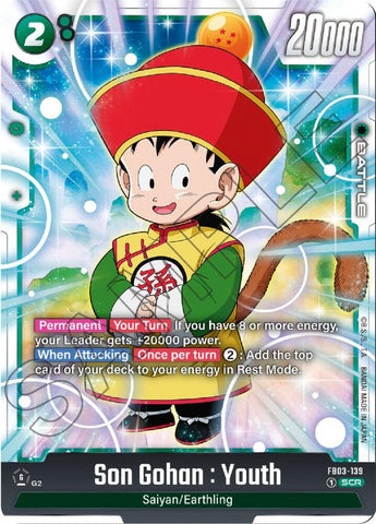 Son Gohan : Youth [139] [Foil] (FB03-139)(SCR)