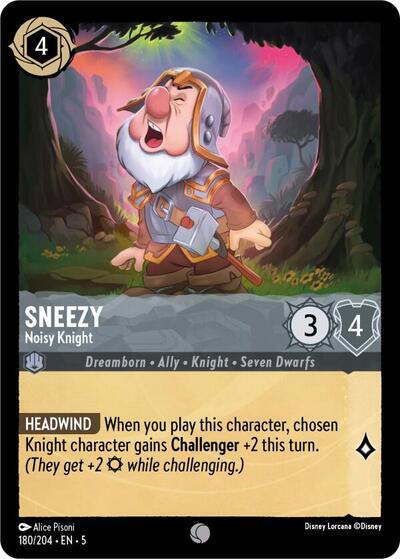 Sneezy - Noisy Knight - Cold Foil (Shimmering Skies)(5-180/204)(C)