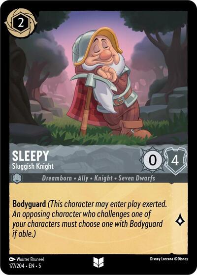 Sleepy - Sluggish Knight - Cold Foil (Shimmering Skies)(5-177/204)(U)