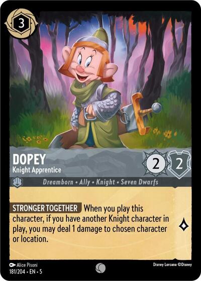 Dopey - Knight Apprentice (Shimmering Skies)(5-181/204)(C)