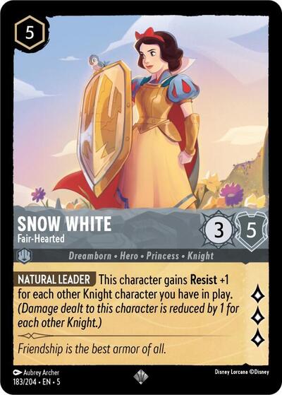 Snow White - Fair-Hearted (Shimmering Skies)(5-183/204)(SR)