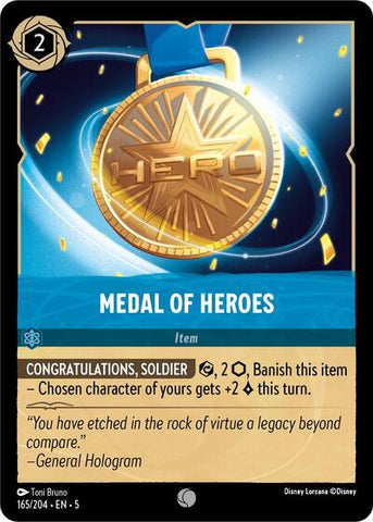 Medal of Heroes - Cold Foil (Shimmering Skies)(5-165/204)(C)