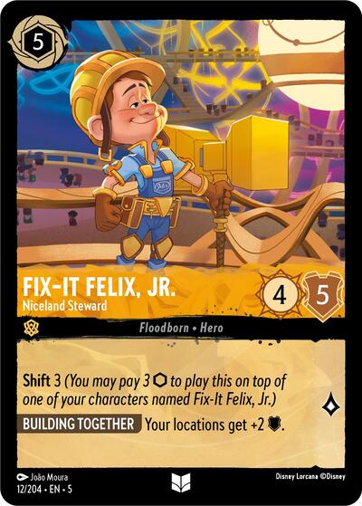 Fix-It Felix, Jr. - Niceland Steward (Shimmering Skies)(5-012/204)(U)