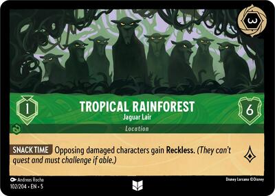 Tropical Rainforest - Jaguar Lair - Cold Foil (Shimmering Skies)(5-102/204)(U)