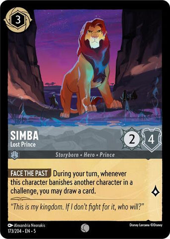 Simba - Lost Prince (Shimmering Skies)(5-173/204)(C)