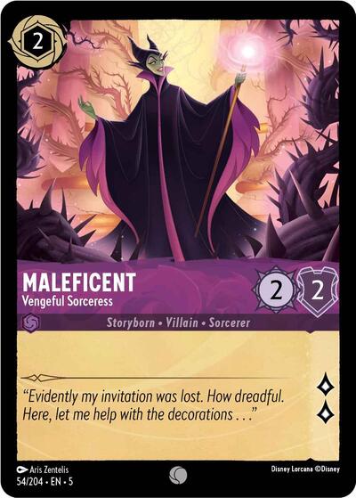 Maleficent - Vengeful Sorceress - Cold Foil (Shimmering Skies)(5-054/204)(C)