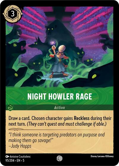 Night Howler Rage - Cold Foil (Shimmering Skies)(5-095/204)(C)
