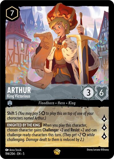 Arthur - King Victorious (Shimmering Skies)(5-194/204)(L)