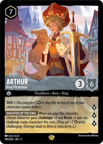Arthur - King Victorious (Shimmering Skies)(5-194/204)(L)