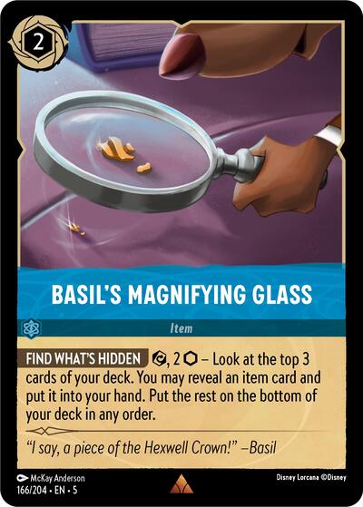 Basil's Magnifying Glass (Shimmering Skies)(5-166/204)(R)