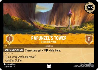 Rapunzel's Tower - Secluded Prison - Cold Foil (Shimmering Skies)(5-033/204)(U)