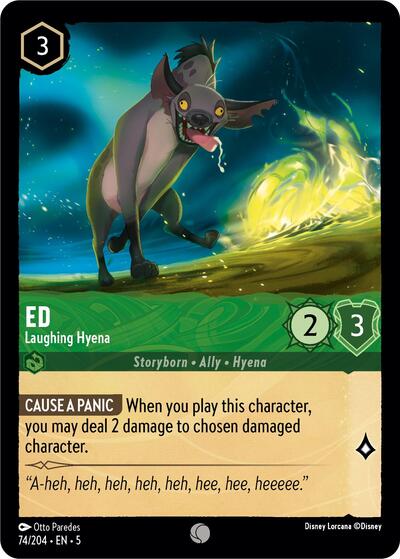 Ed - Laughing Hyena (Shimmering Skies)(5-074/204)(C)