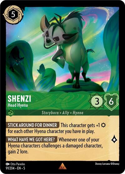 Shenzi - Head Hyena - Cold Foil (Shimmering Skies)(5-091/204)(R)
