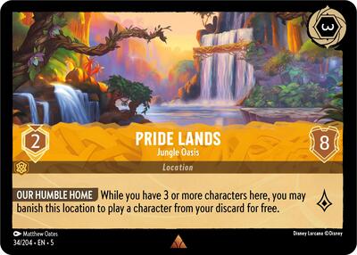 Pride Lands - Jungle Oasis (Shimmering Skies)(5-034/204)(R)