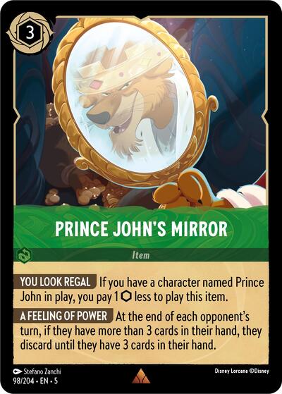 Prince John's Mirror - Cold Foil (Shimmering Skies)(5-098/204)(R)