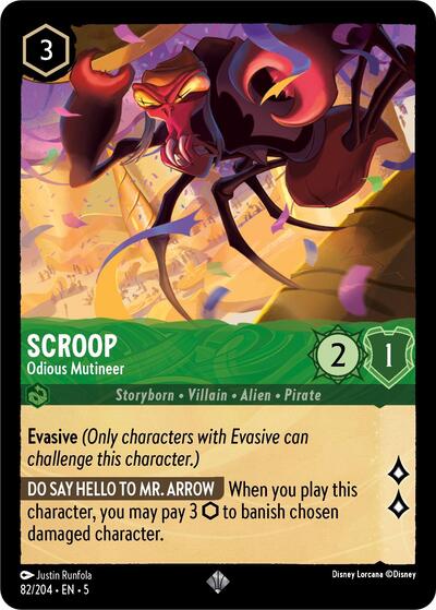 Scroop - Odious Mutineer - Cold Foil (Shimmering Skies)(5-082/204)(SR)