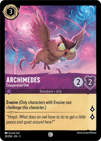 Archimedes - Exasperated Owl (Shimmering Skies)(5-039/204)(C)