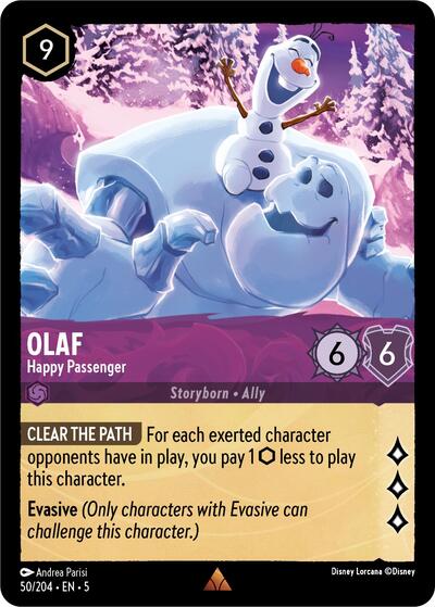 Olaf - Happy Passenger - Cold Foil (Shimmering Skies)(5-050/204)(R)