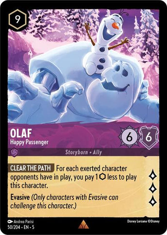 Olaf - Happy Passenger - Cold Foil (Shimmering Skies)(5-050/204)(R)