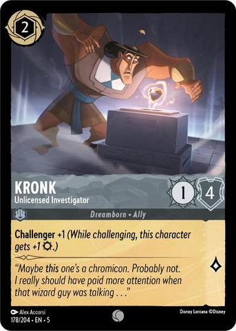 Kronk - Unlicensed Investigator - Cold Foil (Shimmering Skies)(5-178/204)(C)