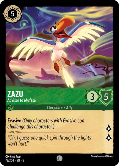 Zazu - Advisor to Mufasa (Shimmering Skies)(5-072/204)(C)
