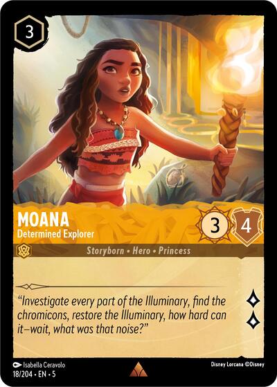 Moana - Determined Explorer - Cold Foil (Shimmering Skies)(5-018/204)(R)