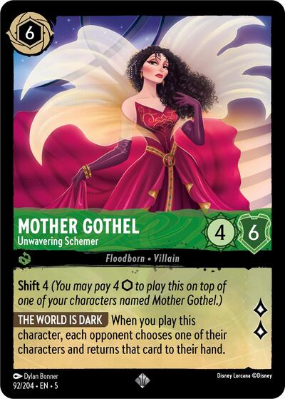Mother Gothel - Unwavering Schemer - Cold Foil (Shimmering Skies)(5-092/204)(SR)