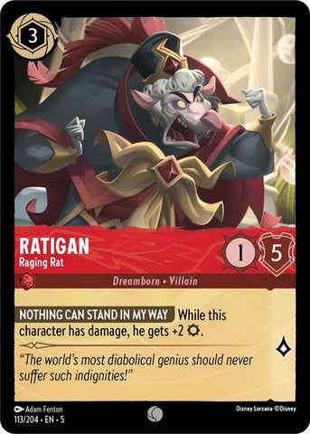 Ratigan - Raging Rat (Shimmering Skies)(5-113/204)(C)