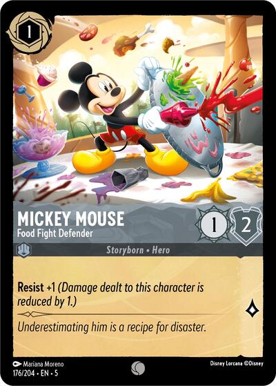 Mickey Mouse - Food Fight Defender (Shimmering Skies)(5-176/204)(C)