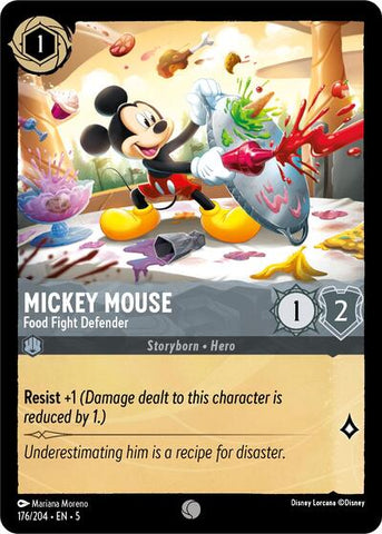 Mickey Mouse - Food Fight Defender (Shimmering Skies)(5-176/204)(C)