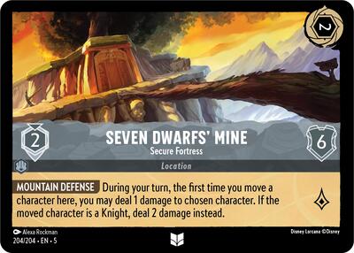 Seven Dwarfs' Mine - Secure Fortress - Cold Foil (Shimmering Skies)(5-204/204)(U)