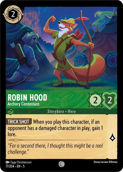 Robin Hood - Archery Contestant - Cold Foil (Shimmering Skies)(5-077/204)(C)
