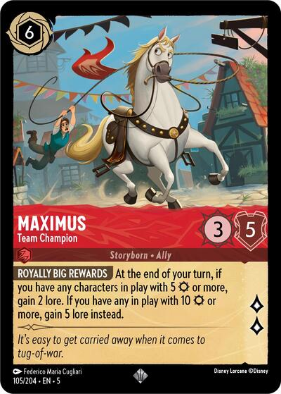 Maximus - Team Champion - Cold Foil (Shimmering Skies)(5-105/204)(SR)