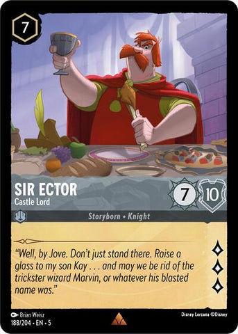 Sir Ector - Castle Lord - Cold Foil (Shimmering Skies)(5-188/204)(R)