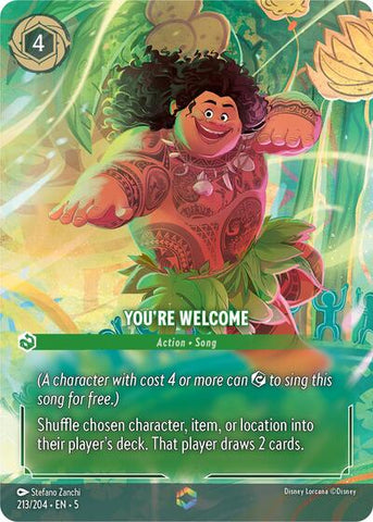 You're Welcome (Enchanted) - Holofoil (Shimmering Skies)(5-213/204)(E)