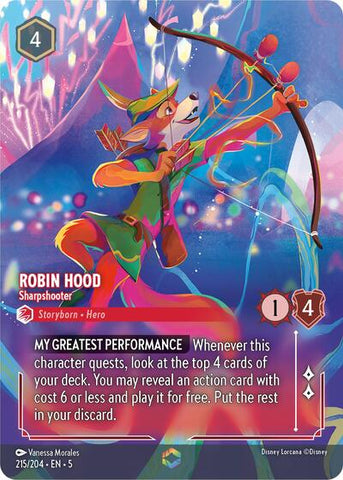 Robin Hood - Sharpshooter (Enchanted) - Holofoil (Shimmering Skies)(5-215/204)(E)