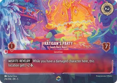Ratigan's Party - Seedy Back Room (Enchanted) - Holofoil (Shimmering Skies)(5-216/204)(E)