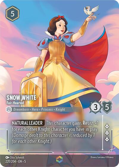 Snow White - Fair-Hearted (Enchanted) - Holofoil (Shimmering Skies)(5-220/204)(E)