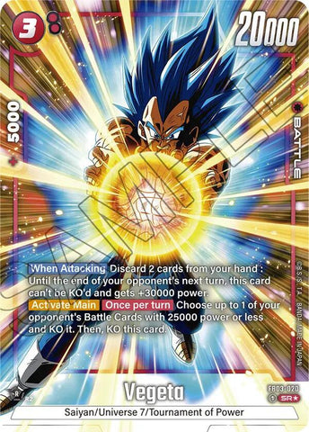 Vegeta [020] [Alternate Art] [Foil] (FB03-020)(SR)