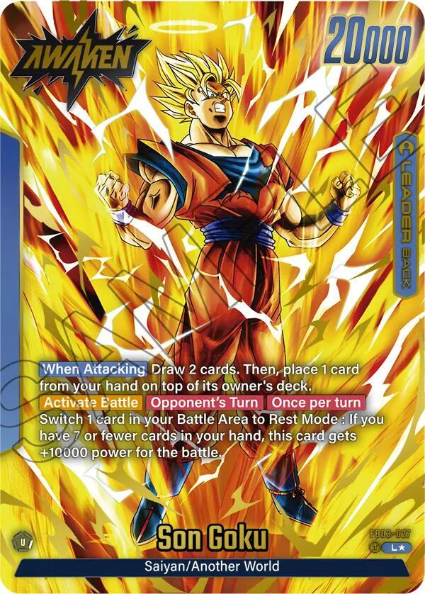 Son Goku [027] [Alternate Art] [Foil] (FB03-027)(L)