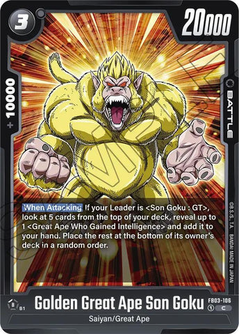 Golden Great Ape Son Goku (FB03-106)(C)