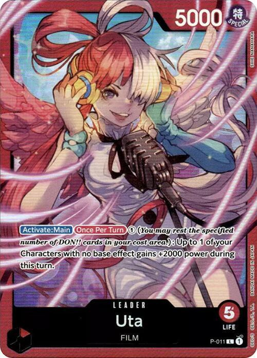 Uta - P-011 [Premium Card Collection -Uta-] [Foil] (One Piece Promotion Cards)(P-011)(PR)