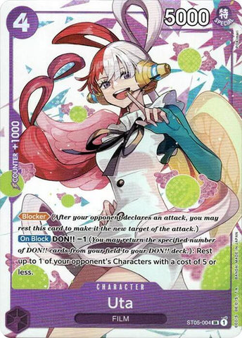 Uta - ST05-004 [Premium Card Collection -Uta-] [Foil] (One Piece Promotion Cards)(ST05-004)(SR)