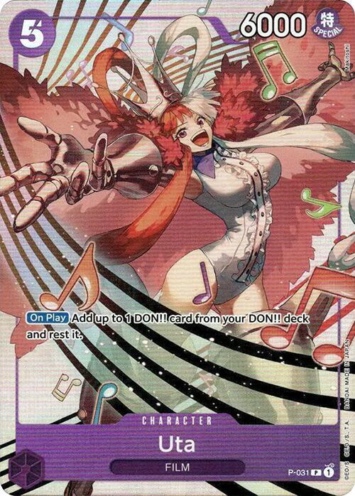 Uta - P-031 [Premium Card Collection -Uta-] [Foil] (One Piece Promotion Cards)(P-031)(PR)